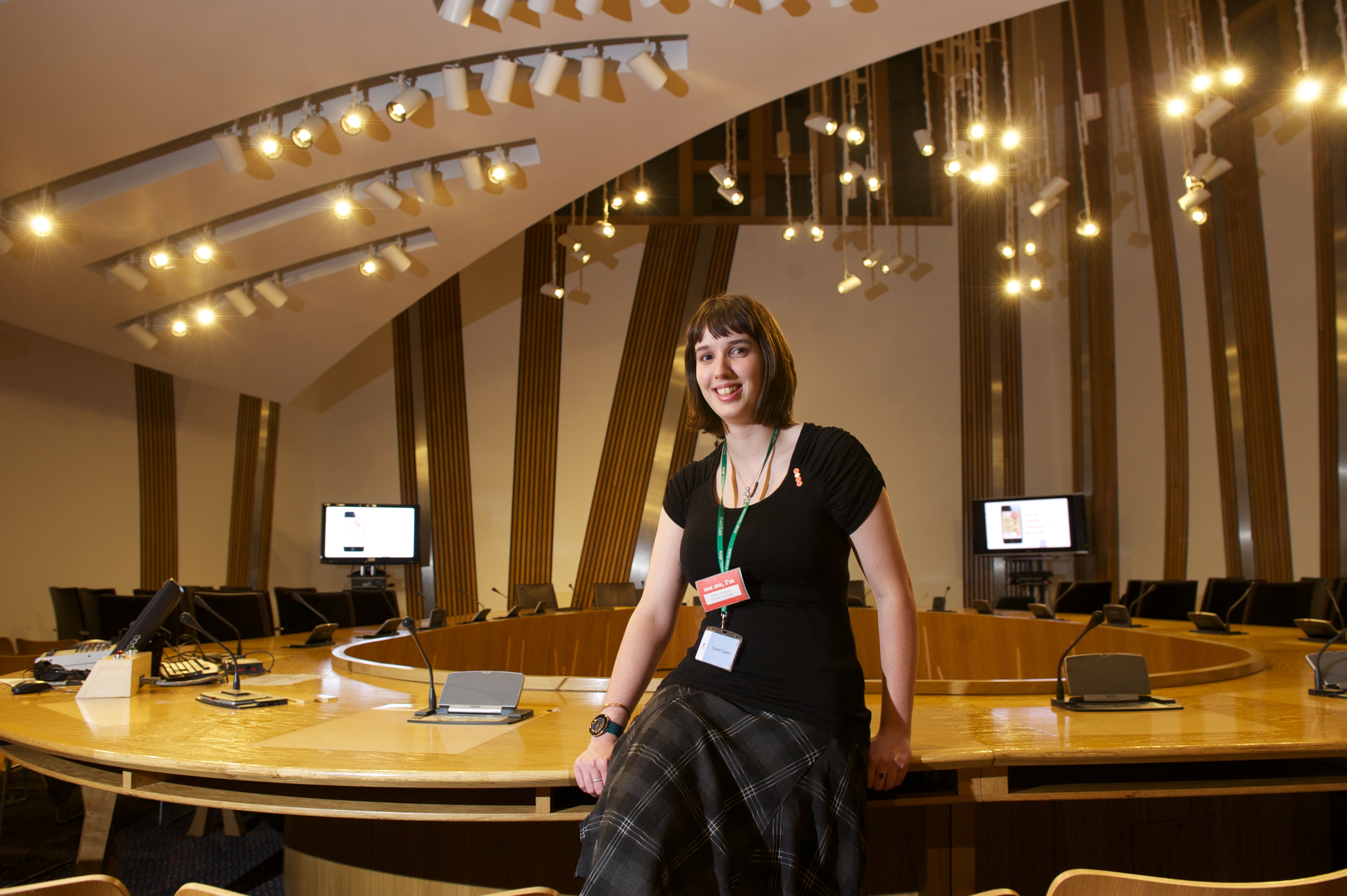 Gemma at the Scottish parliament