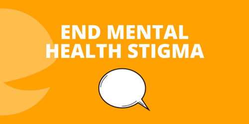 Text: End mental health stigma