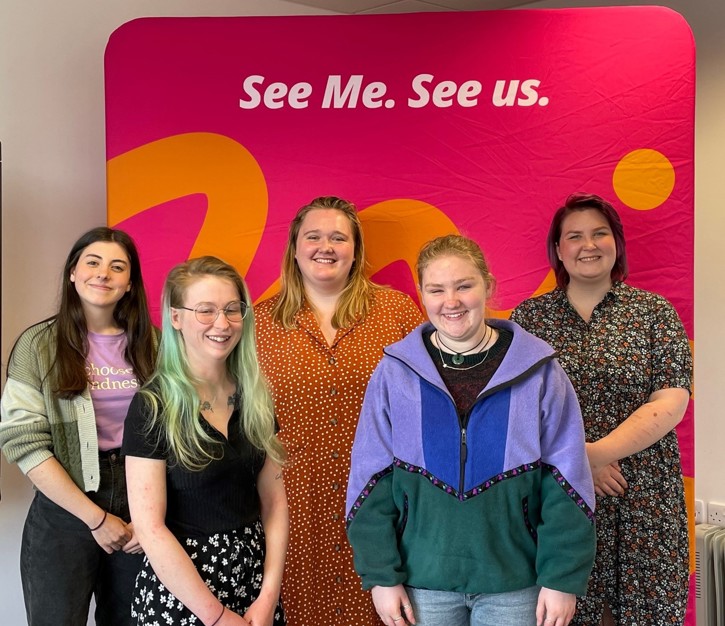 A photograph of See Me volunteers
