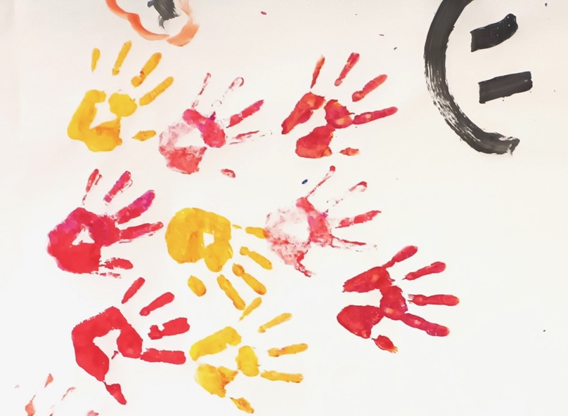 An image of hand prints