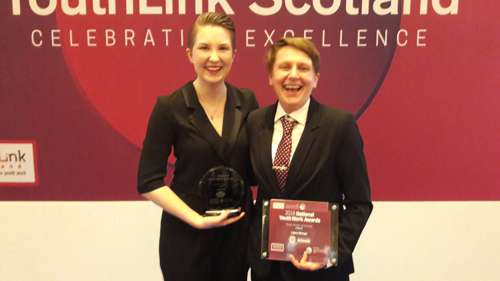 See Me volunteers at the YouthLink Scotland Awards