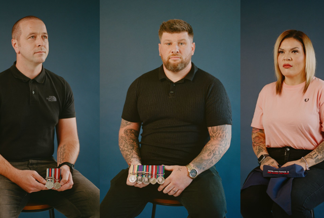 Photographs of Armed Forces veterans