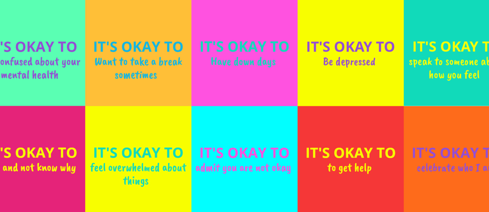 images saying that it is okay not to be okay