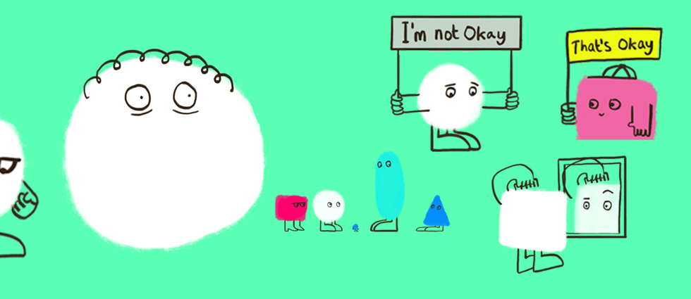 character from the It's okay campaign